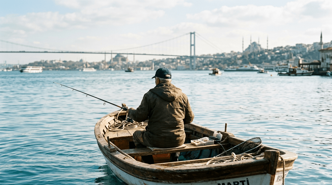 Ata Demirer İstanbul Boğazı'nda palamut avına çıktı
