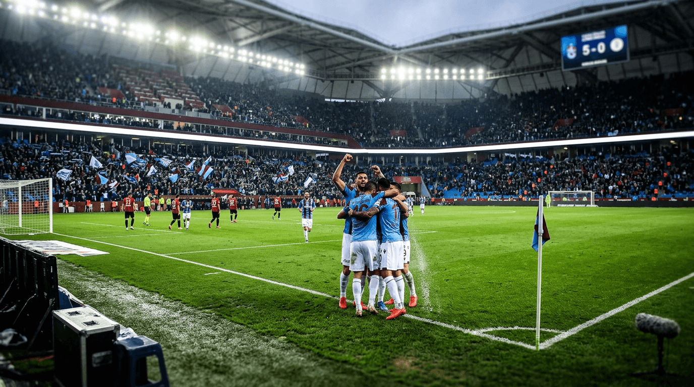 Trabzonspor, Çimşir'in ilk maçında Gençlerbirliği'ni 5-0 geçti