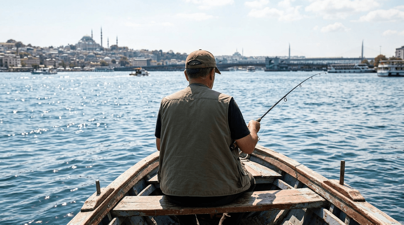 Ata Demirer İstanbul Boğazı'nda palamut avına çıktı