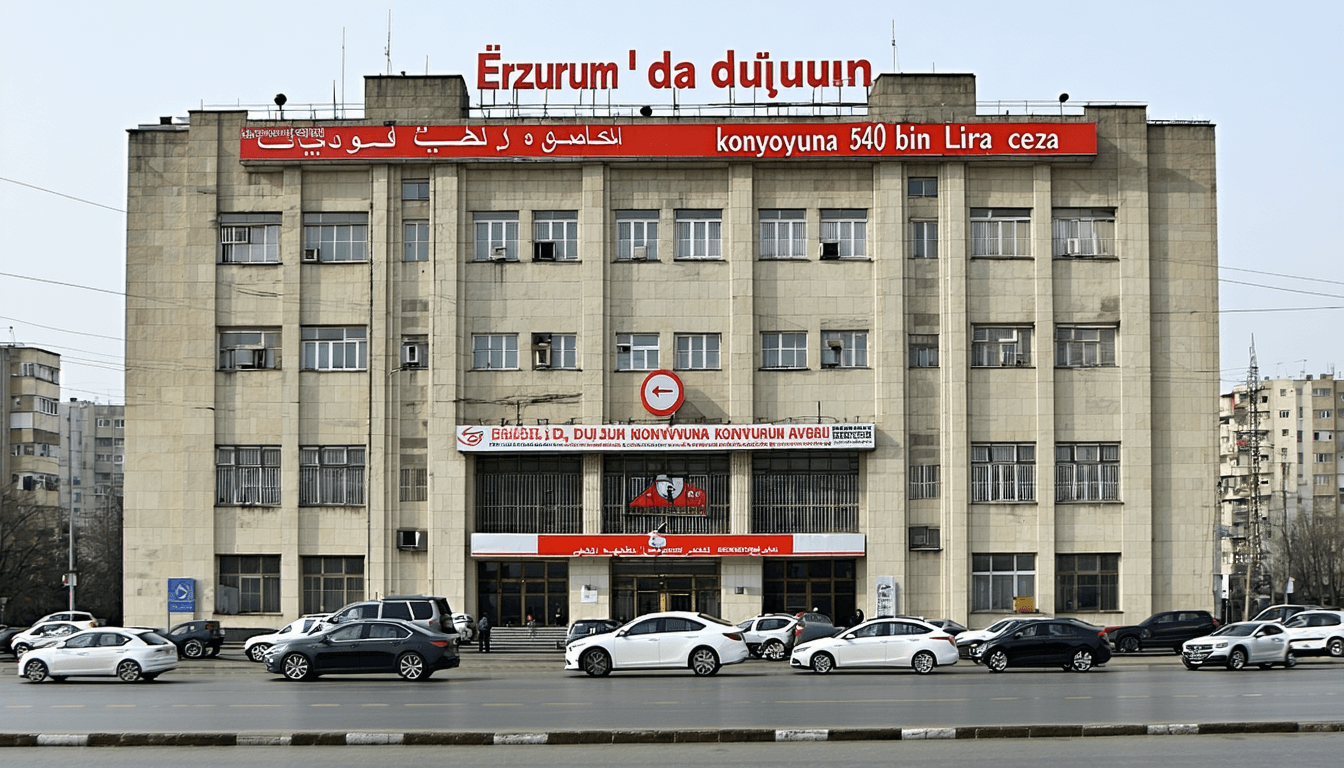 Erzurum'da düğün konvoyuna 540 bin lira ceza